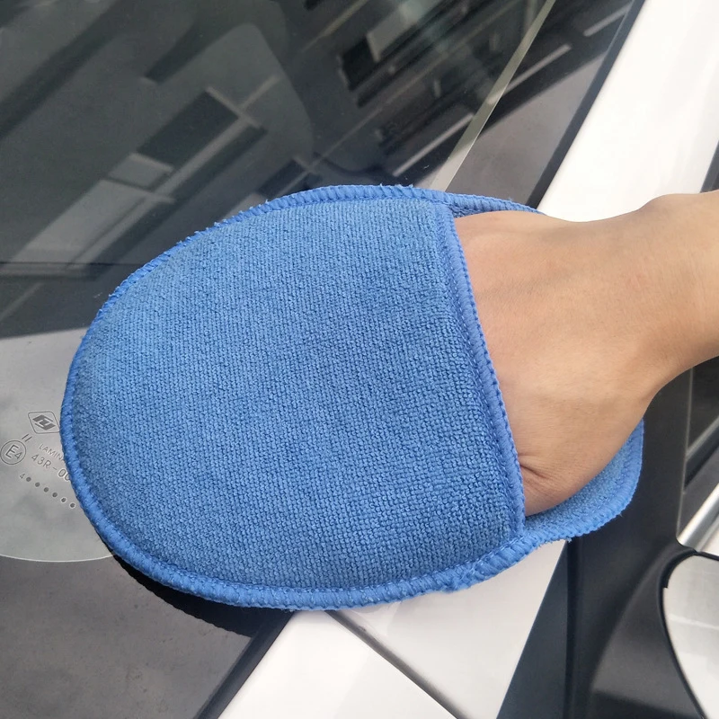 

5 pcs/10 pcs Microfiber Wax Applicator Sponge Pad 15*20cm With Finger Pocket For Waxing Polishing Car Paint Care Buff Pads