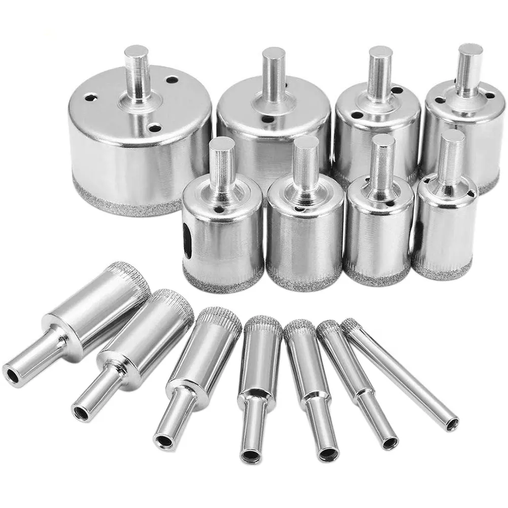 15pcs Home Multifunctional DIY Glass Marble Diamond Hole Saw Tile Ceramic Drill Bit Set Durable Power Tools Punch Tapping Cutter
15pcs Home Multifunctional DIY Glass Marble Diamond Hole Saw Tile Ceramic Drill Bit Set Durable Power Tools Punch Tapping Cutter