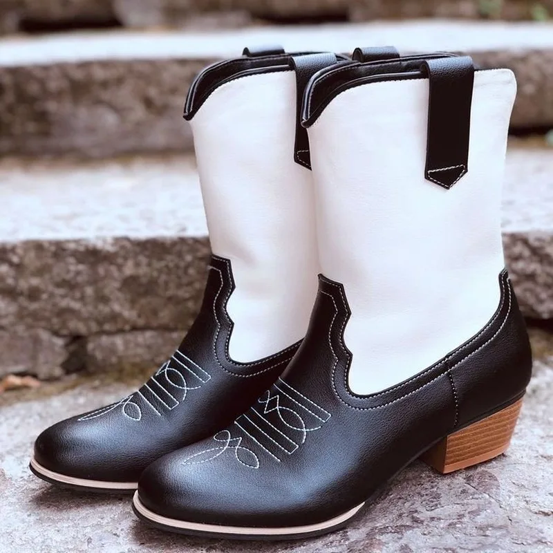2020 Soft Leather Boots Woman Ankle Boots Elastic Opening Female Short Boots Black White Pointed Toe Low Heels Motorcycle Boots
2020 Soft Leather Boots Woman Ankle Boots Elastic Opening Female Short Boots Black White Pointed Toe Low Heels Motorcycle Boots