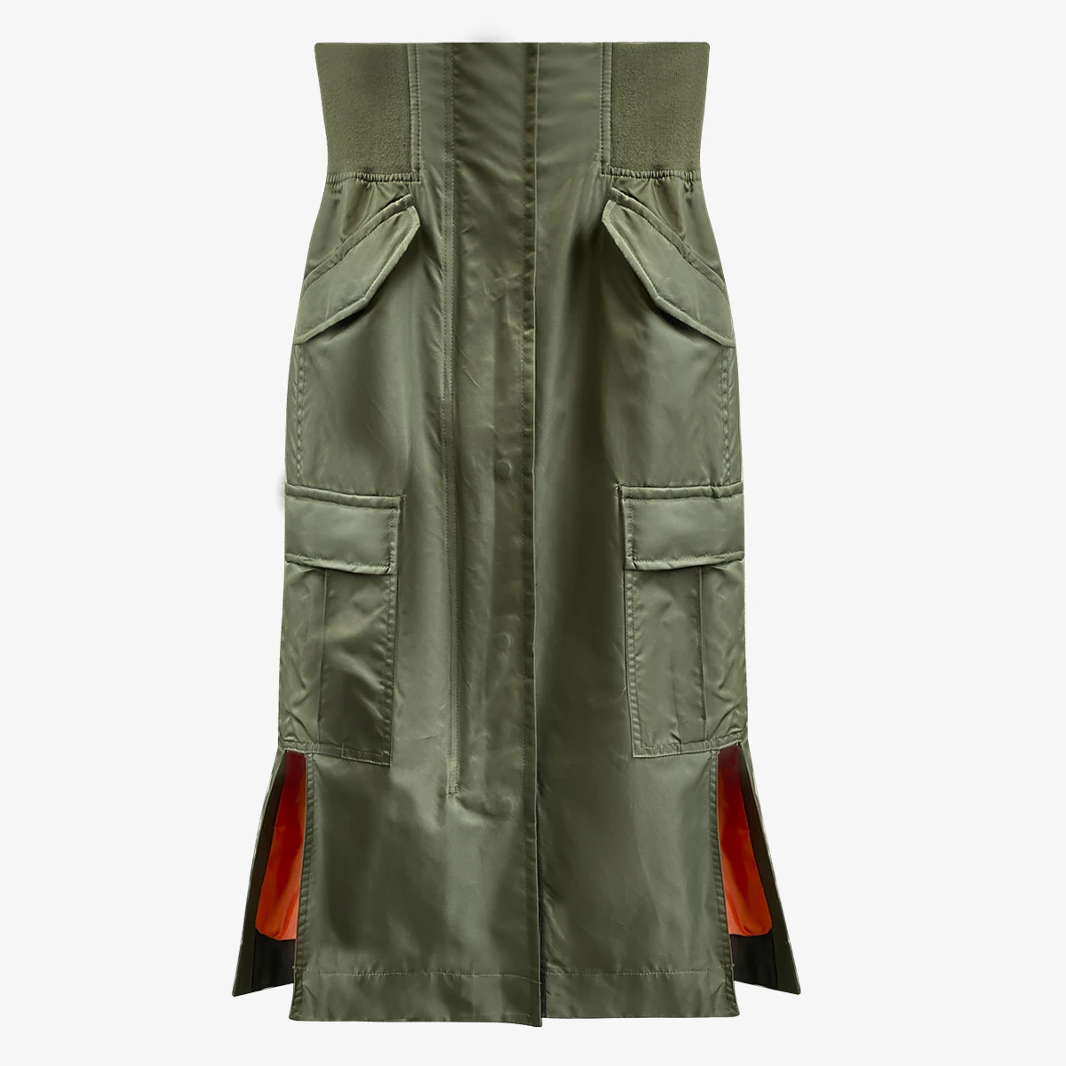 Women Fashion Skirt Elastic Waisted Long Skirt Side Split Zipper High Waist Skirts Fashion All Match Long Vintage Skirts 2020
Women Fashion Skirt Elastic Waisted Long Skirt Side Split Zipper High Waist Skirts Fashion All Match Long Vintage Skirts 2020
