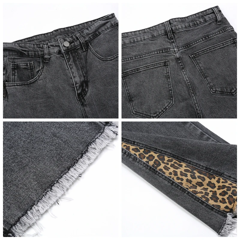 High Street Leopard Patchwork Flare Jeans Vintage Fashionable Wide Leg Jean Men Women Slim Fit Raw Edges Denim Trousers Male
High Street Leopard Patchwork Flare Jeans Vintage Fashionable Wide Leg Jean Men Women Slim Fit Raw Edges Denim Trousers Male