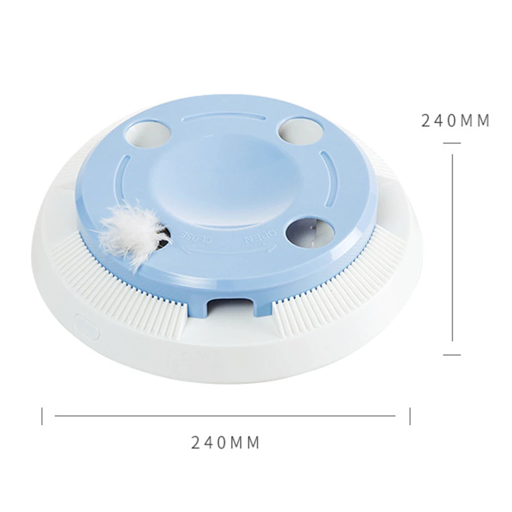 Teasing Cat Toy Electric Rotating Donut Feather Pet Interactive Turntable Pet Funny Interactive Teasing Toy Cat Donut Design
Teasing Cat Toy Electric Rotating Donut Feather Pet Interactive Turntable Pet Funny Interactive Teasing Toy Cat Donut Design