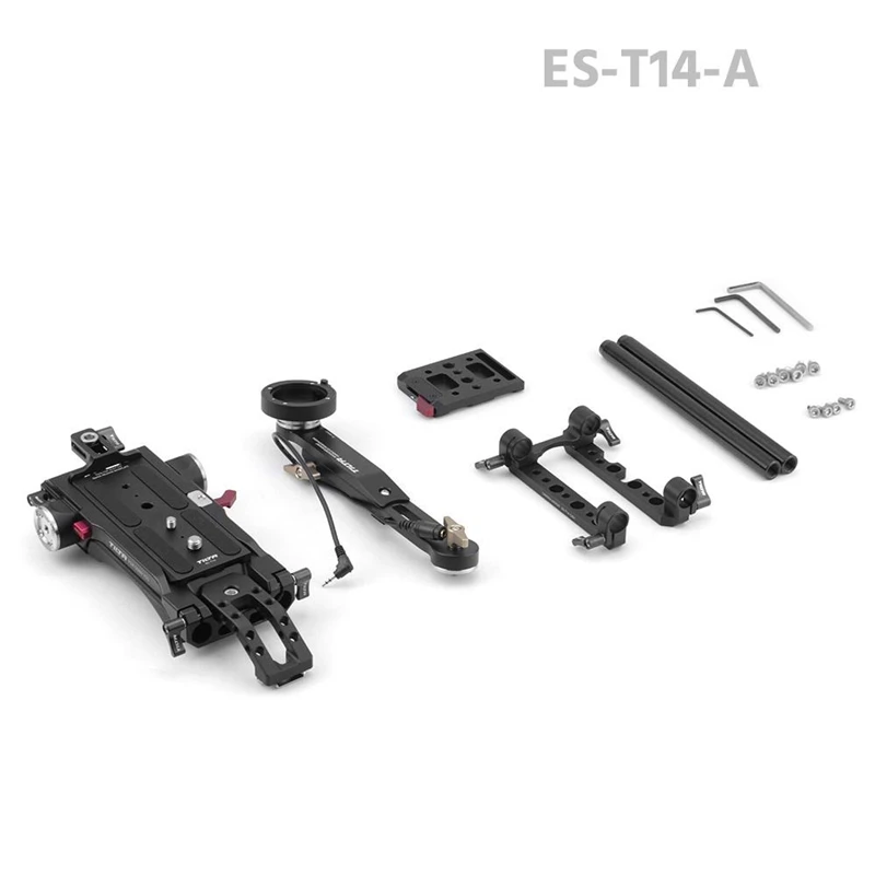 

Tilta ES-T14-A FS5 Camera Rig Kit VCT-U14 Quick Release Baseplate Extension Rosette Arm (No Battery Plate)for SONY FS5