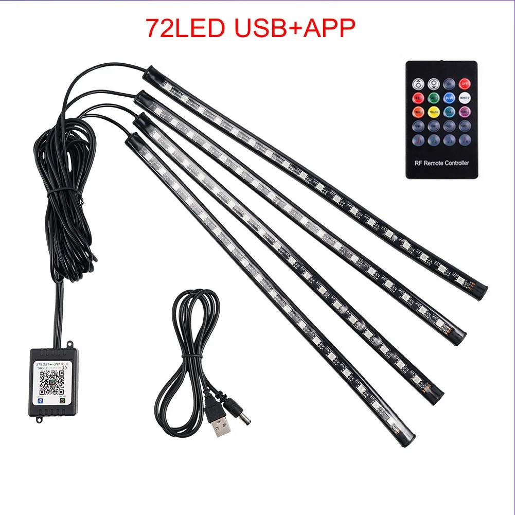 Car Interior 72 Led Lights Strip Foot Lights Atmosphere Decorative Lamp USB 180 Degrees Wide-angle Car Light Strip
Car Interior 72 Led Lights Strip Foot Lights Atmosphere Decorative Lamp USB 180 Degrees Wide-angle Car Light Strip