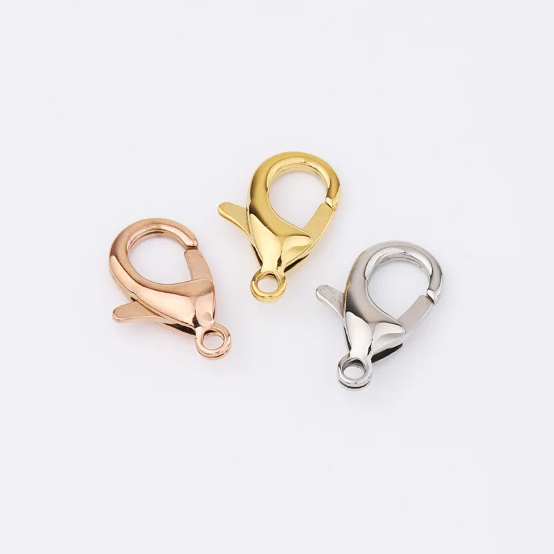 Stainless Steel Lobster Clasp For Jewelry Making DIY Accessories Gold/Sliver/Rose Gold Color Mirror Polished 10pcs
Stainless Steel Lobster Clasp For Jewelry Making DIY Accessories Gold/Sliver/Rose Gold Color Mirror Polished 10pcs