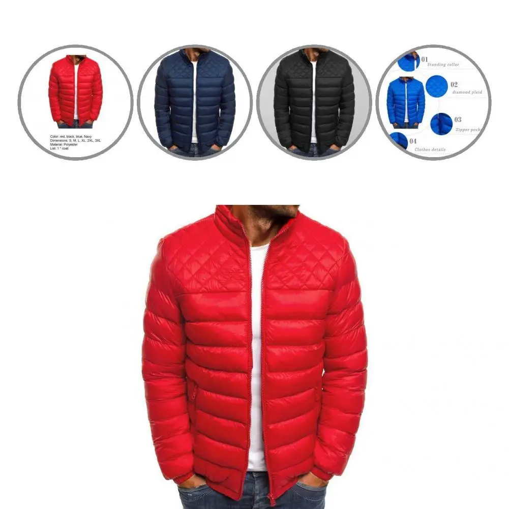 Верхняя одежда, Стильное повседневное Стеганое пальто в клетку, теплое хлопковое пальто на молнии для улицы 
Верхняя одежда, Стильное повседневное Стеганое пальто в клетку, теплое хлопковое пальто на молнии для улицы