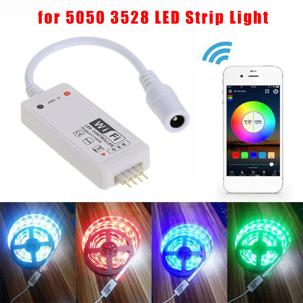 Smart WiFi Music RGB Controller For Alexa Home 5050 3528 LED Strip Light RGB LED Strip And LED Light
Smart WiFi Music RGB Controller For Alexa Home 5050 3528 LED Strip Light RGB LED Strip And LED Light