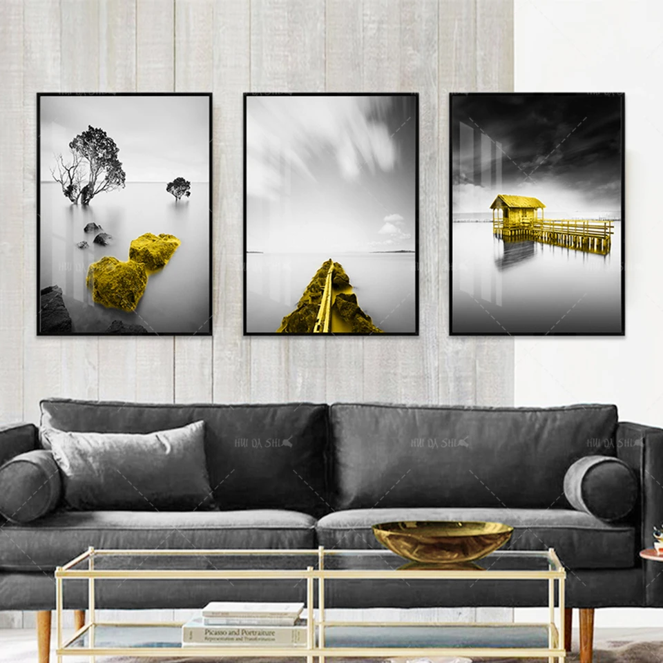 Nordic Landscape Canvas Painting Poster Printing Painting Wall Art Picture Simple Black And White Frame Painting Home Decoration
Nordic Landscape Canvas Painting Poster Printing Painting Wall Art Picture Simple Black And White Frame Painting Home Decoration