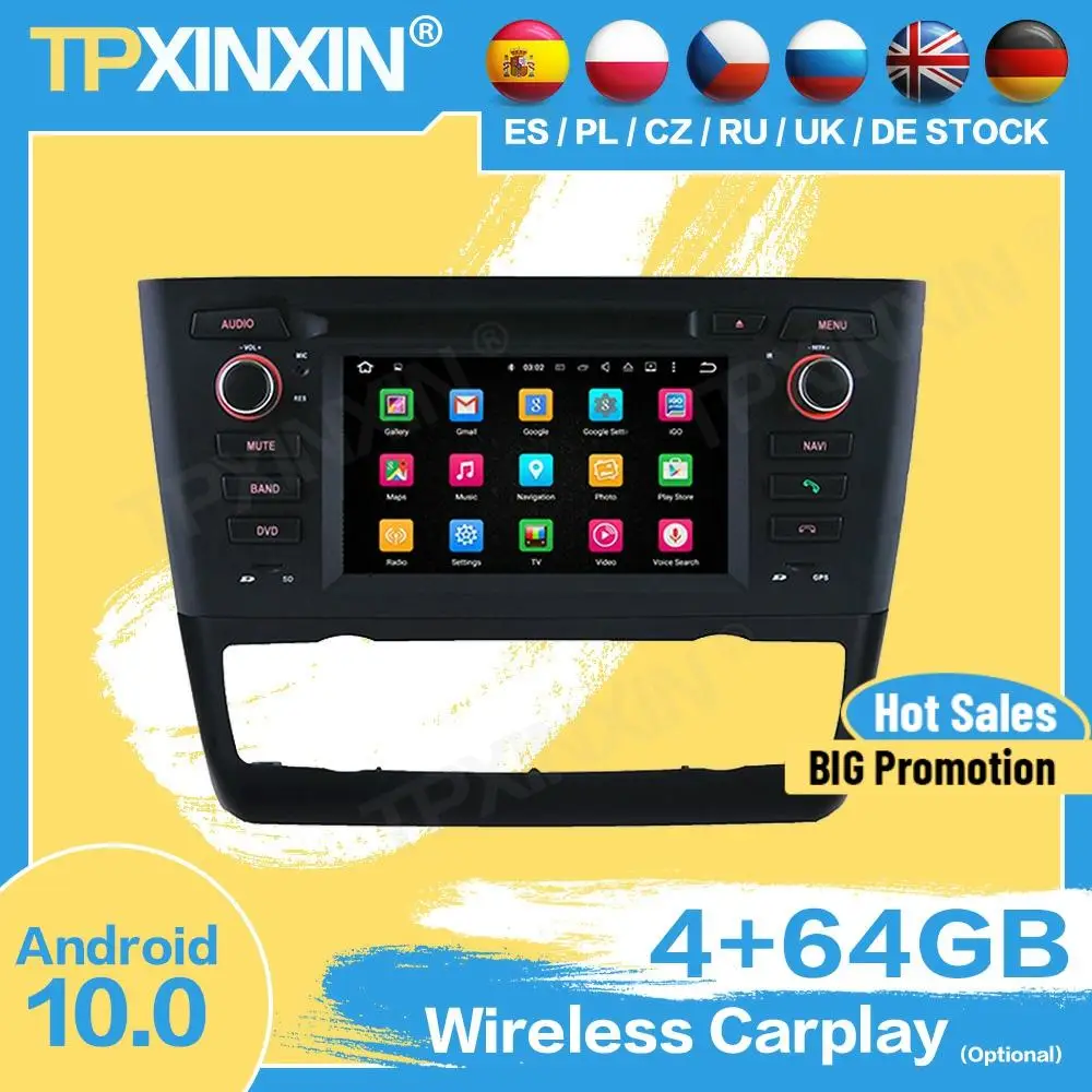 Автомагнитола с Bluetooth, стереомагнитофоном, Android для BMW 1 серии 2004, 2005, 2006, 2007, 2008, GPS-плеером, навигацией, автомобильное аудиоустройство
Автомагнитола с Bluetooth, стереомагнитофоном, Android для BMW 1 серии 2004, 2005, 2006, 2007, 2008, GPS-плеером, навигацией, автомобильное аудиоустройство