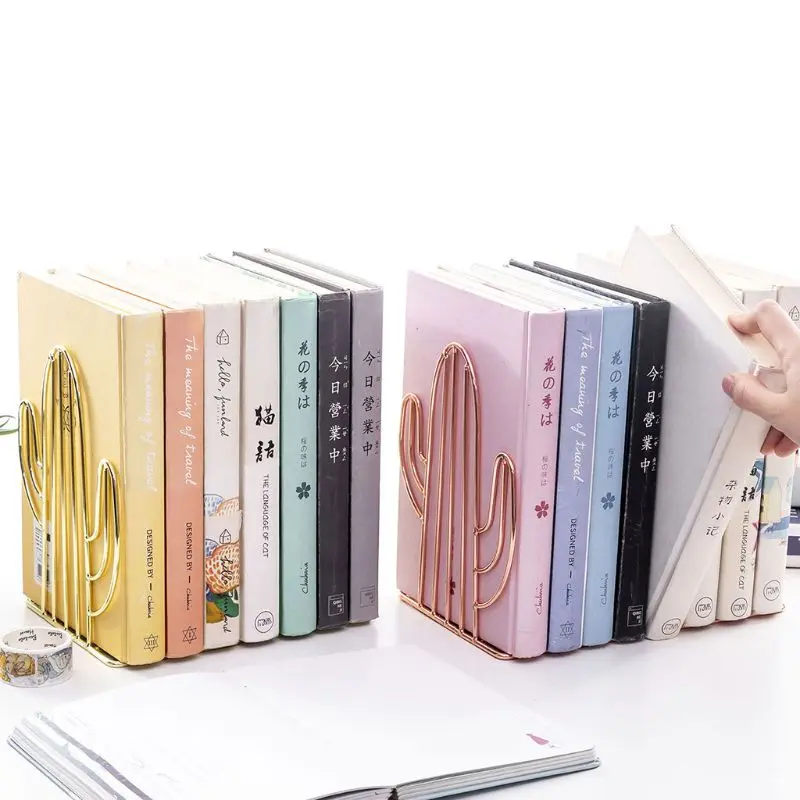 2PCS/Pair Creative Cactus Shaped Metal Bookends Book Support Stand Desk Organizer Storage Holder Shelf
2PCS/Pair Creative Cactus Shaped Metal Bookends Book Support Stand Desk Organizer Storage Holder Shelf