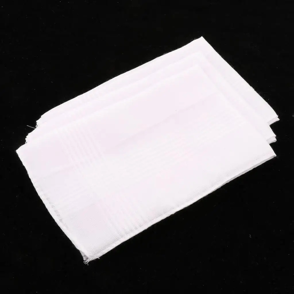 Pack Of 3 Vintage Men White Cotton Pocket Handkerchief Pocket Square Hankies
Pack Of 3 Vintage Men White Cotton Pocket Handkerchief Pocket Square Hankies