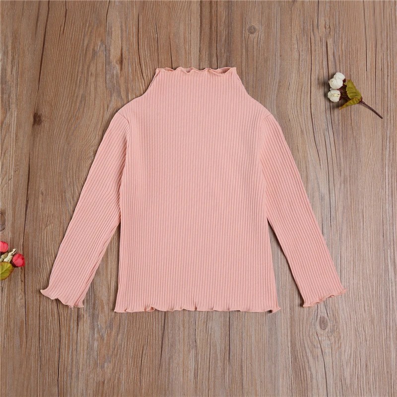 Hot Sale Fashion Kids Tops, Girls Solid Color Stand Collar Long Sleeve Pullover Blouse for Spring Autumn Kids Clothes Wholesale 
Hot Sale Fashion Kids Tops, Girls Solid Color Stand Collar Long Sleeve Pullover Blouse for Spring Autumn Kids Clothes Wholesale
