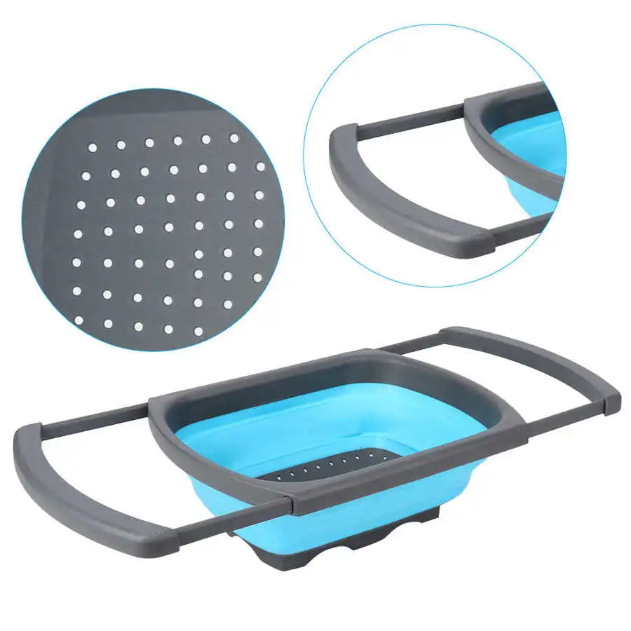Kitchen Adjustable Storage Basket Drain Basket Telescopic Handles Colander Strainer Washing Basket Kitchen Accessories Reusable
Kitchen Adjustable Storage Basket Drain Basket Telescopic Handles Colander Strainer Washing Basket Kitchen Accessories Reusable