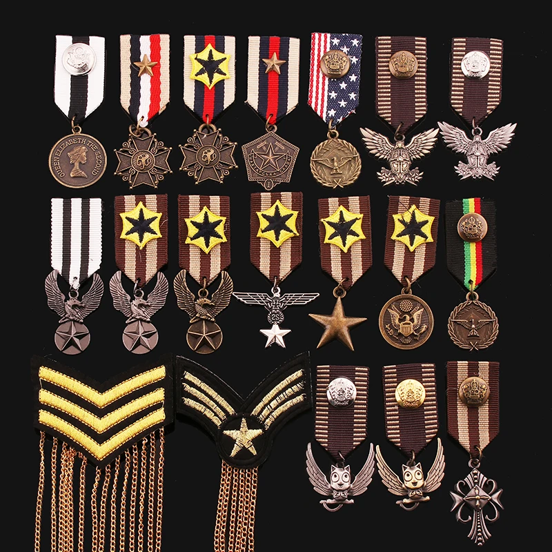 Apparel fashion brooch breastpin Order of Merit college army rank metal badges applique for clothing AM-2691
Apparel fashion brooch breastpin Order of Merit college army rank metal badges applique for clothing AM-2691