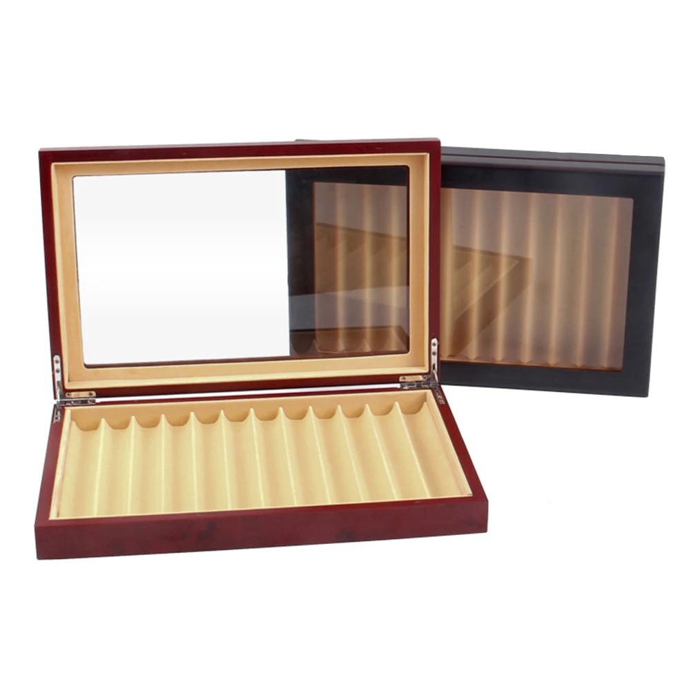 12 Grid Scratch Proof Glass Lid Rectangle Wear Resistant Student Gift Wooden Display Box Pen Case Anti Dust Storage Holder
12 Grid Scratch Proof Glass Lid Rectangle Wear Resistant Student Gift Wooden Display Box Pen Case Anti Dust Storage Holder