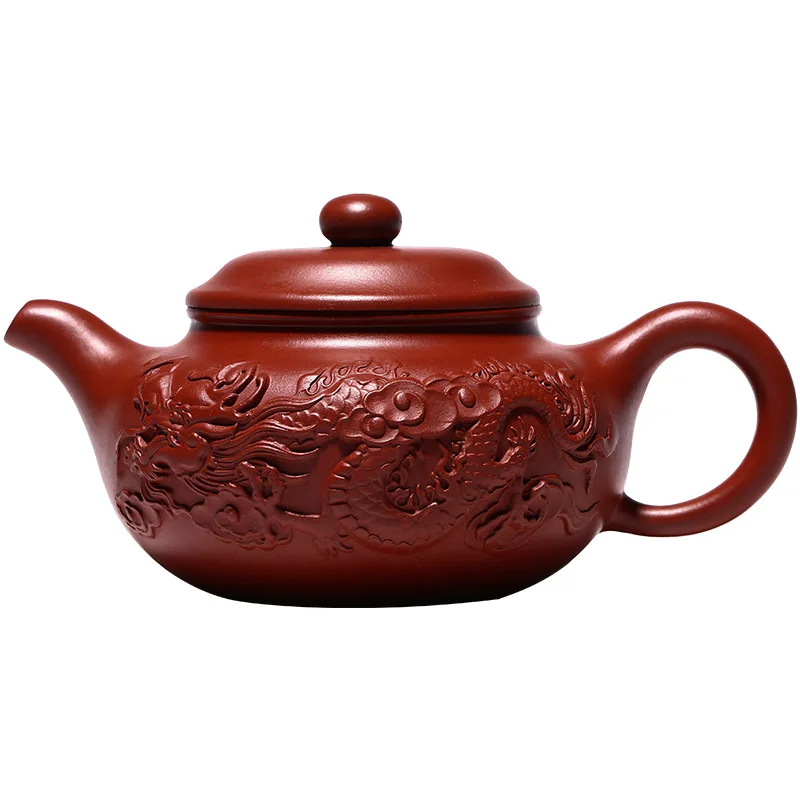 Yixing famous mine Dahongpao purple clay teapot handmade Shuanglong antique Teapot Tea Set goods
Yixing famous mine Dahongpao purple clay teapot handmade Shuanglong antique Teapot Tea Set goods