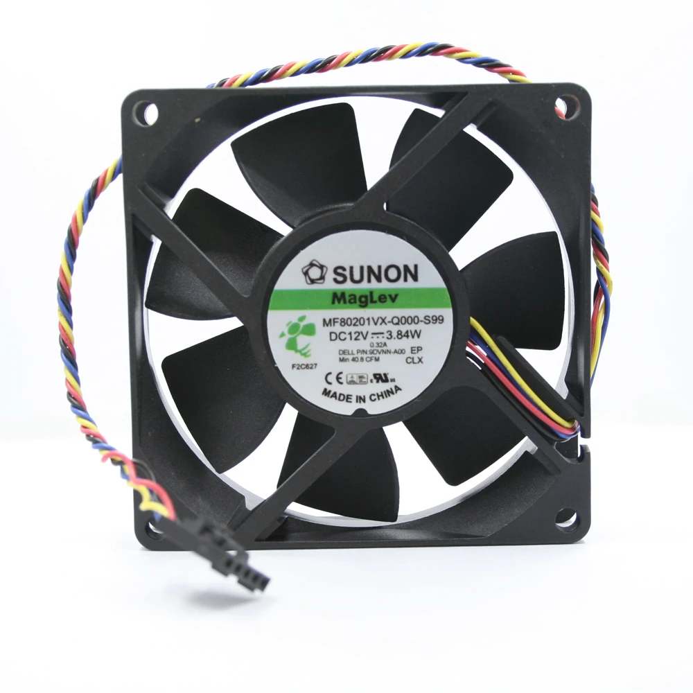 SUNON DC 12V MF80201VX Q000 S99 3 84 W 80*80*20 мм 4 провода ШИМ Скорость Управление Вентилятор