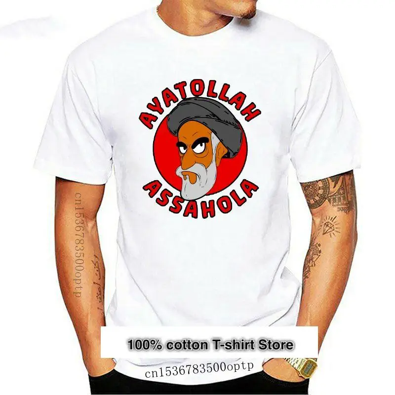 Неформальная Camiseta с принтом для мужчин, развлекательная camisa de ayatolah Assahola
Неформальная Camiseta с принтом для мужчин, развлекательная camisa de ayatolah Assahola