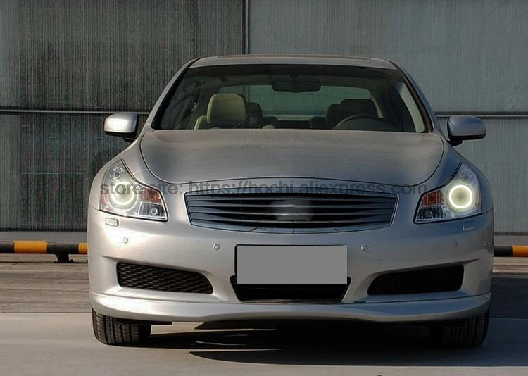 HochiTech Ultra bright SMD white LED angel eyes halo ring kit daytime running light DRL for nissan Infiniti G35 2006 2007 2008 |
