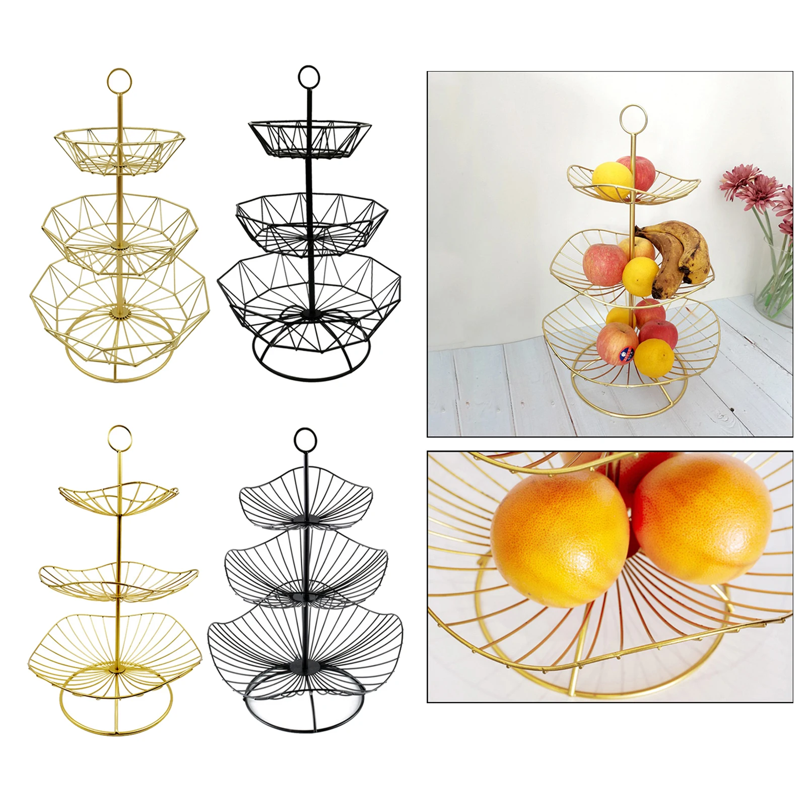 3 Tier Fruit Basket Stand Kitchen Fruit Bowl Storage Holder for Dining Table, Kitchen Countertop
3 Tier Fruit Basket Stand Kitchen Fruit Bowl Storage Holder for Dining Table, Kitchen Countertop