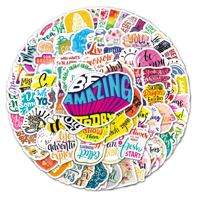 10/30/50PC Personality Inspirational English Graffiti Sticker Motorcycle Laptop Car Fridge Guitar Decoration Sticker Wholesale
10/30/50PC Personality Inspirational English Graffiti Sticker Motorcycle Laptop Car Fridge Guitar Decoration Sticker Wholesale