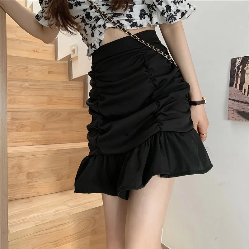 Women's Pleated Skirt Casual Solid Summer Midi Skirt Sexy Patchwork High-Waisted Skirt Female Short Ruffles Beach Mini Skirts
Women's Pleated Skirt Casual Solid Summer Midi Skirt Sexy Patchwork High-Waisted Skirt Female Short Ruffles Beach Mini Skirts
