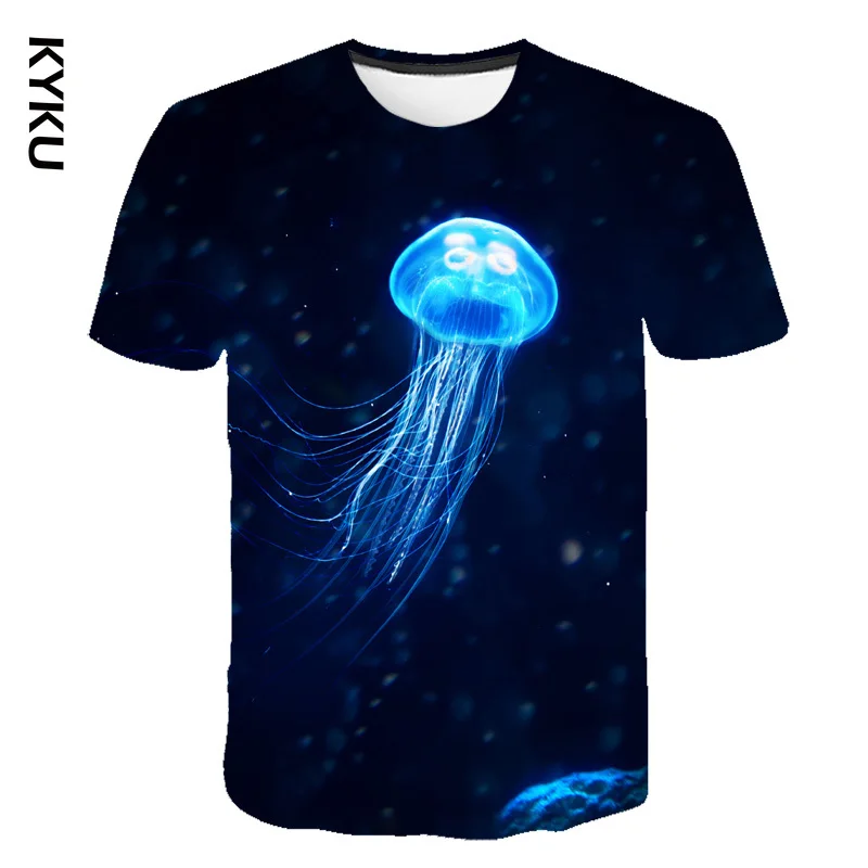 Men's T-shirt 3d Kid T shirt Summer shirts Short Sleeve Tshirt Newest Male Blue Fluorescent Luminous Jellyfish Print Tops
Men's T-shirt 3d Kid T shirt Summer shirts Short Sleeve Tshirt Newest Male Blue Fluorescent Luminous Jellyfish Print Tops