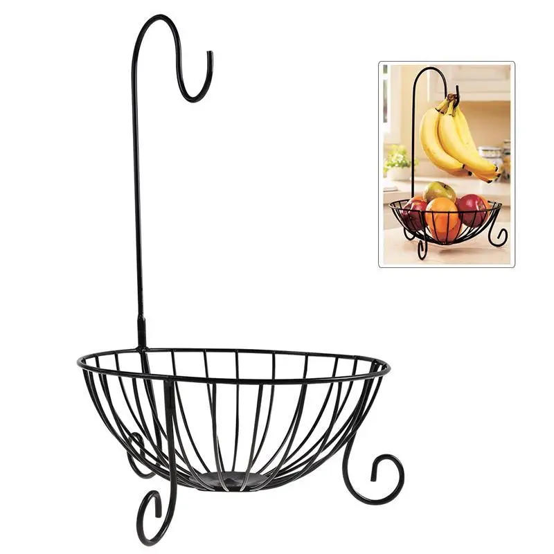 European Style Hook Detachable Wrought Iron Fruit Rack Novelty Kitchen Metal Fruit Basket Detachable Banana Hanger Holder Hook 
European Style Hook Detachable Wrought Iron Fruit Rack Novelty Kitchen Metal Fruit Basket Detachable Banana Hanger Holder Hook