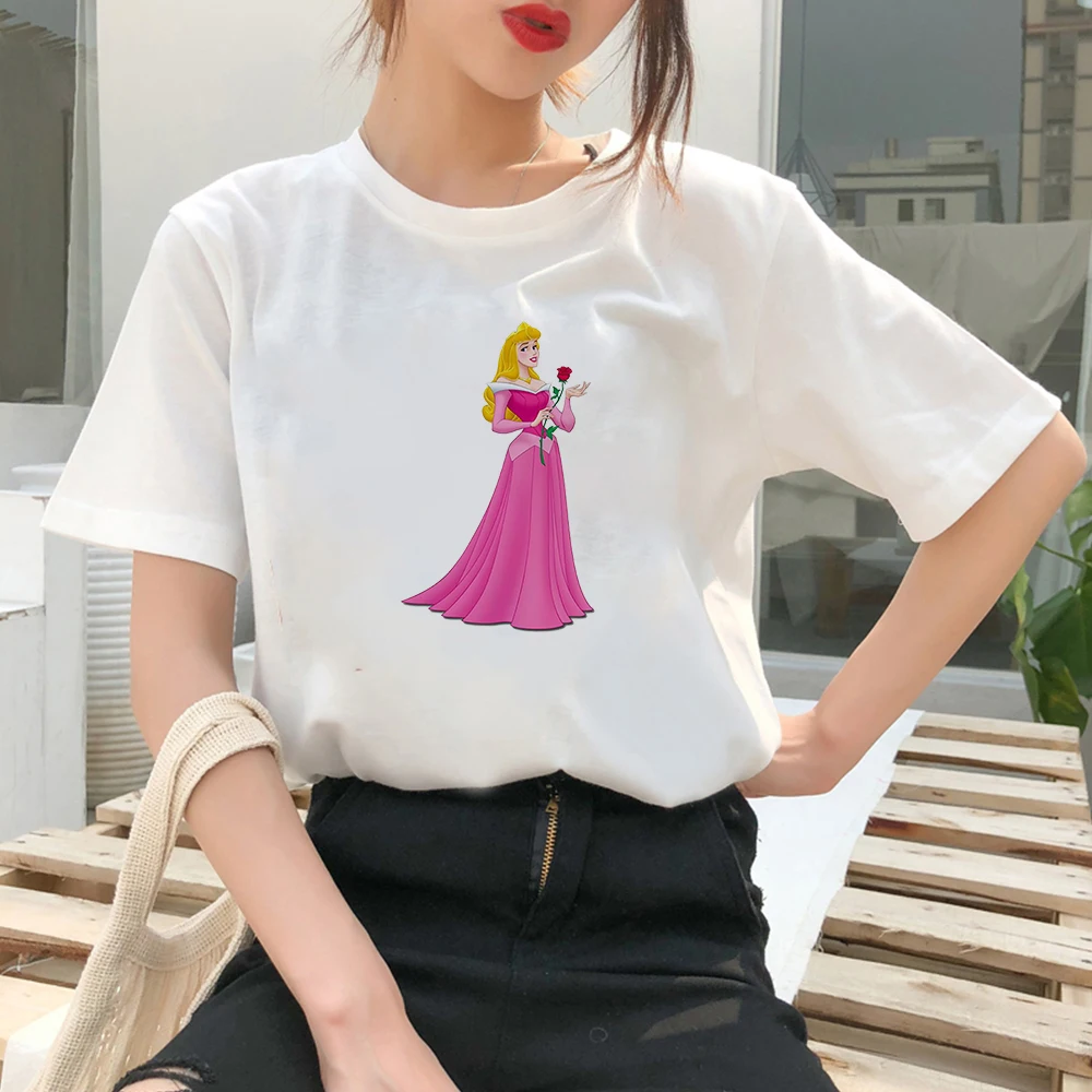 Disney Soothing Women T-shirts Rapunzel Princess Printed Sleeve Versatile Humorous T-shirt Women Cartoon Graphic Clothes
Disney Soothing Women T-shirts Rapunzel Princess Printed Sleeve Versatile Humorous T-shirt Women Cartoon Graphic Clothes