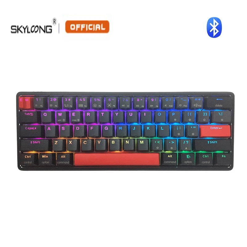 SKYLOONG 63 Keys Mechanical Bluetooth Switch Keyboard RGB Backlit Gamer Type-C Optical Switch Keyboard For Computer Accessories
SKYLOONG 63 Keys Mechanical Bluetooth Switch Keyboard RGB Backlit Gamer Type-C Optical Switch Keyboard For Computer Accessories