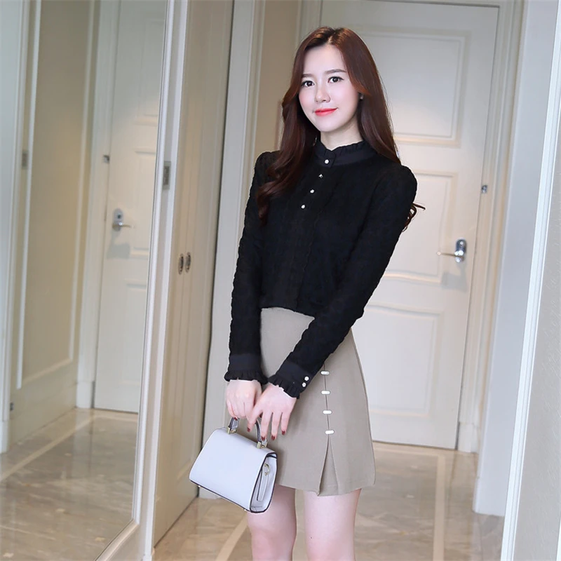 Autumn Winter New Plus Size Women Tops Long Sleeve Lace Bottoming Shirt Ladies Solid Fashion Plus Velvet Thick Lace Shirt 3XL
Autumn Winter New Plus Size Women Tops Long Sleeve Lace Bottoming Shirt Ladies Solid Fashion Plus Velvet Thick Lace Shirt 3XL