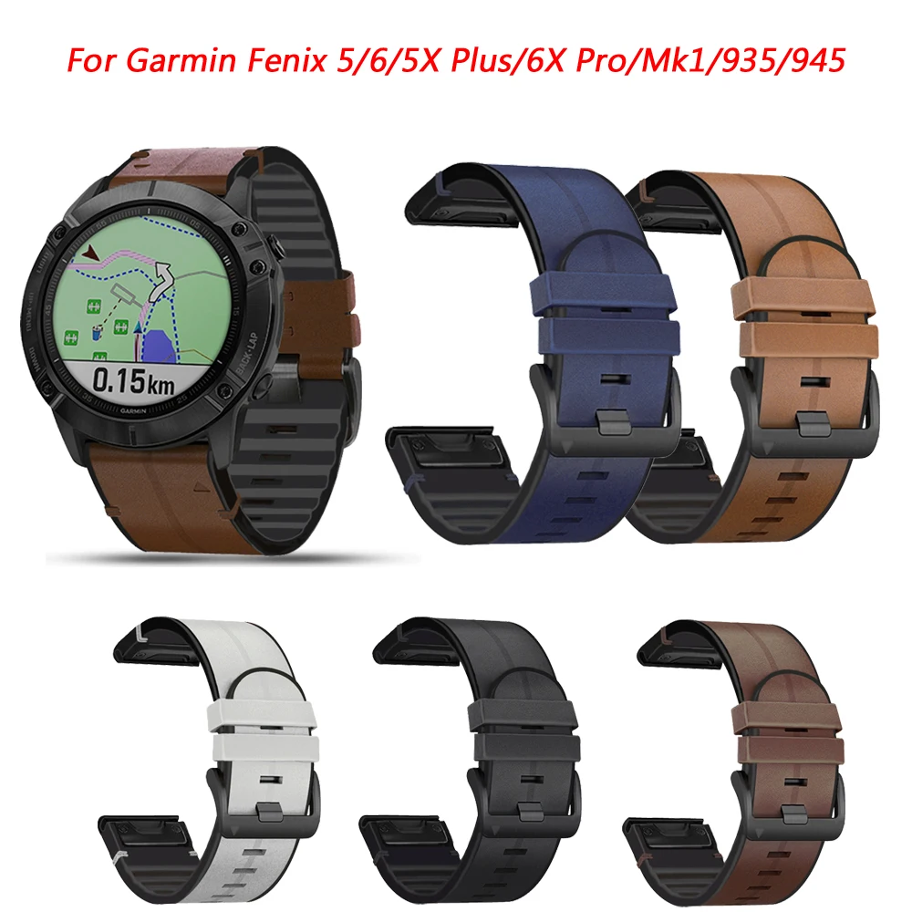 Ремешок из натуральной кожи для смарт-часов Garmin Fenix 5/6/5X Plus/6X Pro/Mk1/935, 22/26 мм
Ремешок из натуральной кожи для смарт-часов Garmin Fenix 5/6/5X Plus/6X Pro/Mk1/935, 22/26 мм