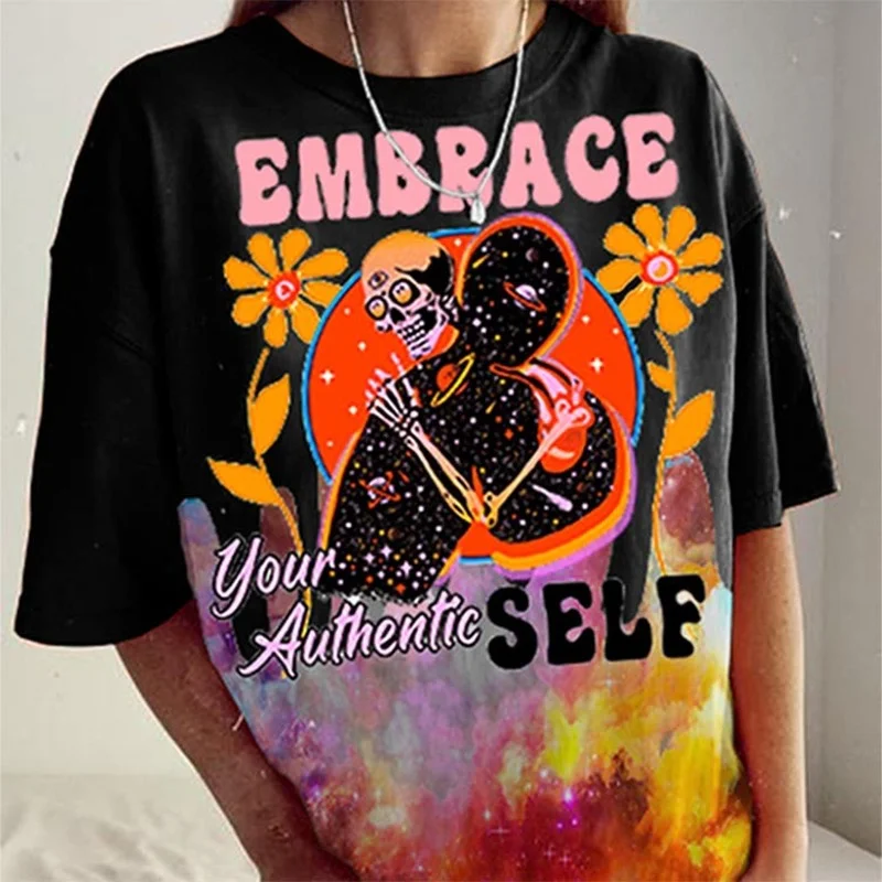 Funny Skulls Letter Graphic T Shirts Printing Vintage Tshirt Women O Neck Short Sleeve New Fashion Tops Summer 2021 Dropshipping
Funny Skulls Letter Graphic T Shirts Printing Vintage Tshirt Women O Neck Short Sleeve New Fashion Tops Summer 2021 Dropshipping