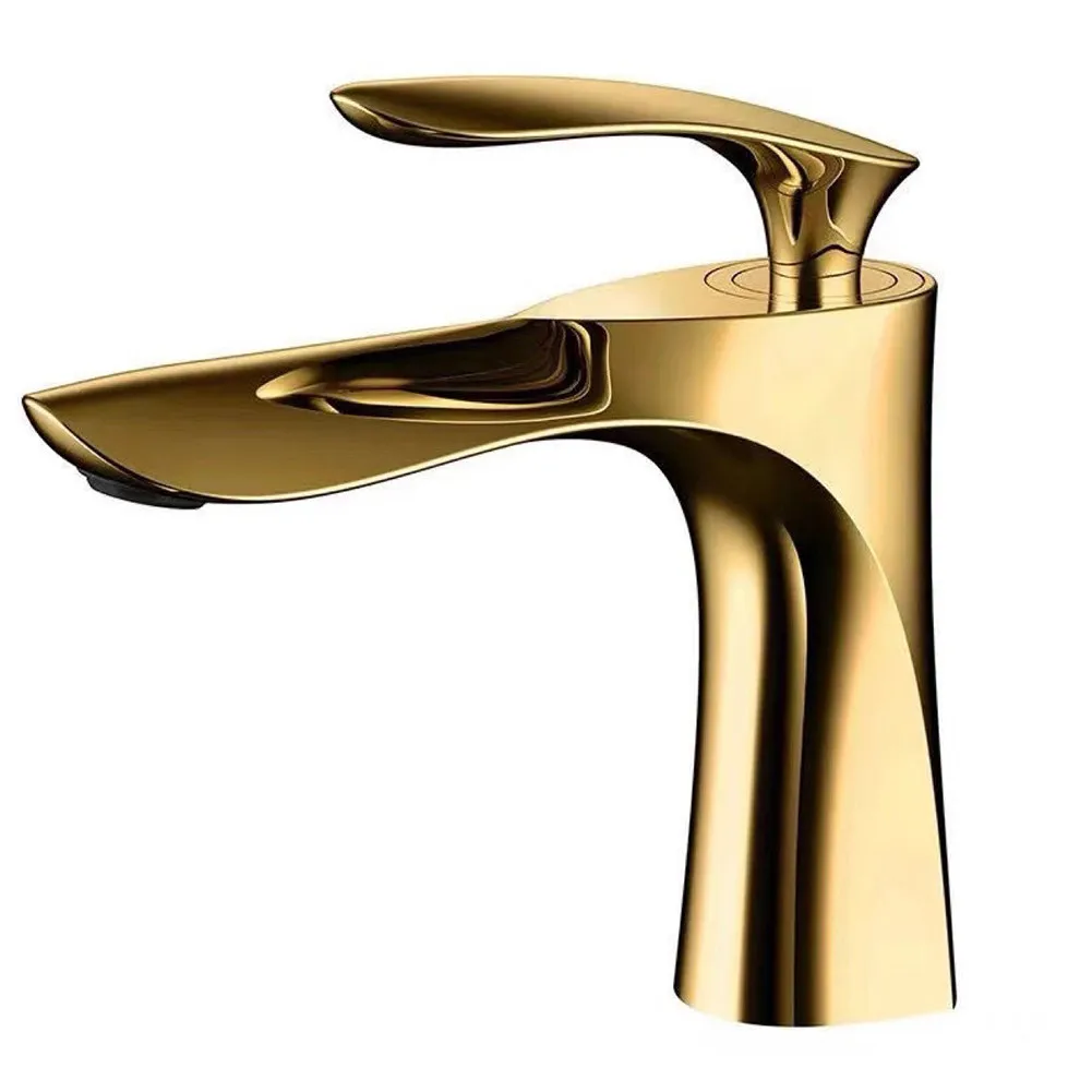 Gold Brass Wash Basin Faucet Sink Faucet Cold And Hot Water Faucet Single Handle Bathroom Basin Faucet
Gold Brass Wash Basin Faucet Sink Faucet Cold And Hot Water Faucet Single Handle Bathroom Basin Faucet