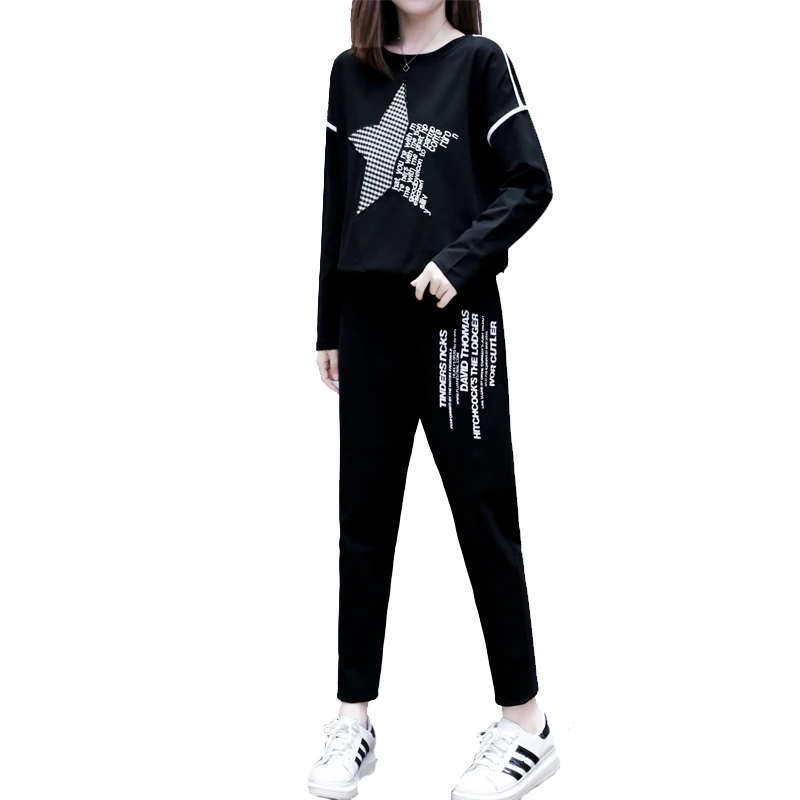 big yards embroidered long-sleeved dress letter suits autumn new fat MM show thin trousers two-piece outfit
big yards embroidered long-sleeved dress letter suits autumn new fat MM show thin trousers two-piece outfit