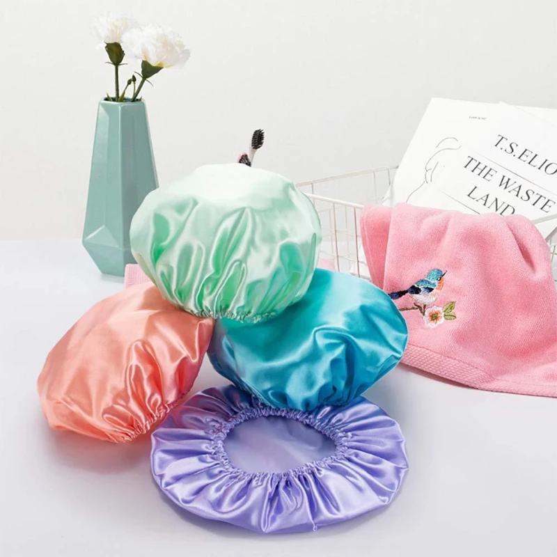 Women Girls Shower Cap Bathroom Waterproof Shower Caps Reusable Adult Kitchen Smoke-proof Hat Home Cleaning Dust-proof Hats
Women Girls Shower Cap Bathroom Waterproof Shower Caps Reusable Adult Kitchen Smoke-proof Hat Home Cleaning Dust-proof Hats