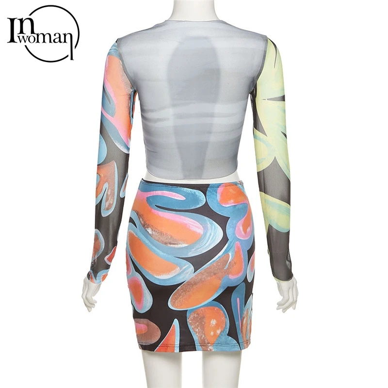 Inwoman 2 Piece Sets Womens Transparent Long Sleeve Outfits Summer Two Piece Skirts Sets Women Tracksuit Crop Top Matching Sets
Inwoman 2 Piece Sets Womens Transparent Long Sleeve Outfits Summer Two Piece Skirts Sets Women Tracksuit Crop Top Matching Sets