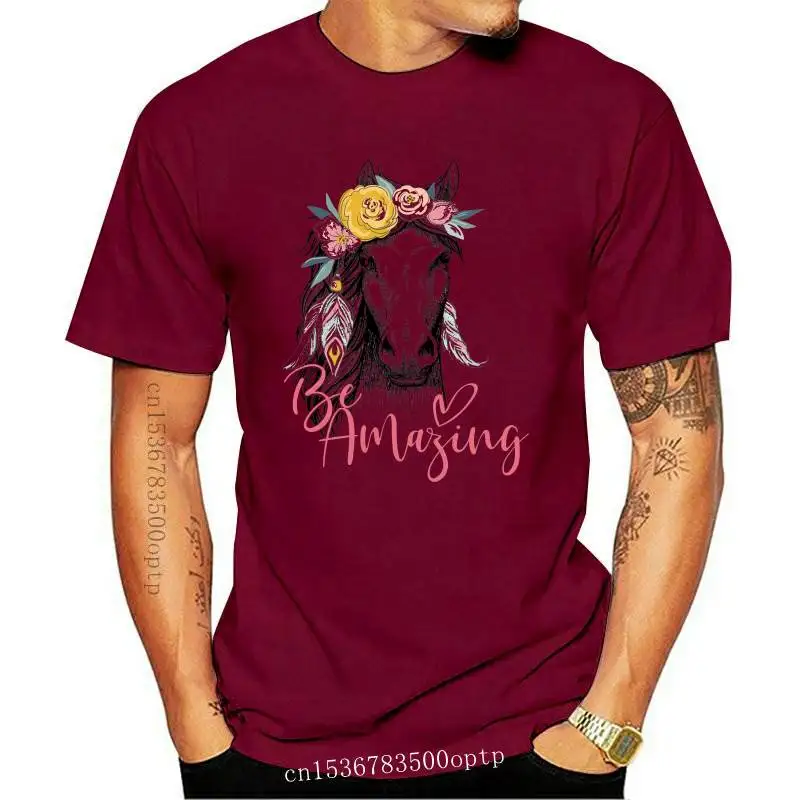 New Be Amazing Horse Print Women tshirt Cotton Casual Funny t shirt Gift For Lady Yong Girl Top Tee PM-94
New Be Amazing Horse Print Women tshirt Cotton Casual Funny t shirt Gift For Lady Yong Girl Top Tee PM-94