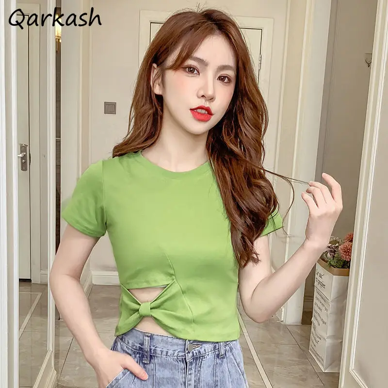 Hollow Out T-shirts Women Short Sleeve Sexy Solid Simple Korean Style Casual Summer Girl Harajuku Camisetas Fit O-neck Ins Crops
Hollow Out T-shirts Women Short Sleeve Sexy Solid Simple Korean Style Casual Summer Girl Harajuku Camisetas Fit O-neck Ins Crops