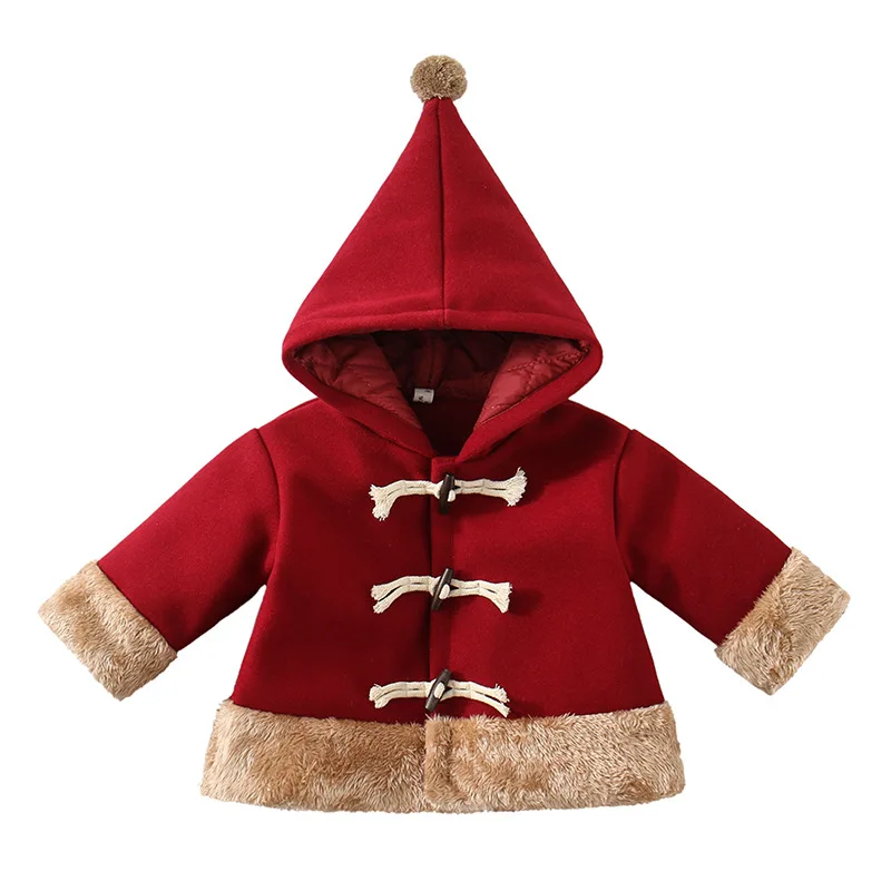 Baby Clothes Winter Coat Shawl Girls' Wine Red Woolen Children's Coat Quilted Tide Winter Clothes for Girls
Baby Clothes Winter Coat Shawl Girls' Wine Red Woolen Children's Coat Quilted Tide Winter Clothes for Girls