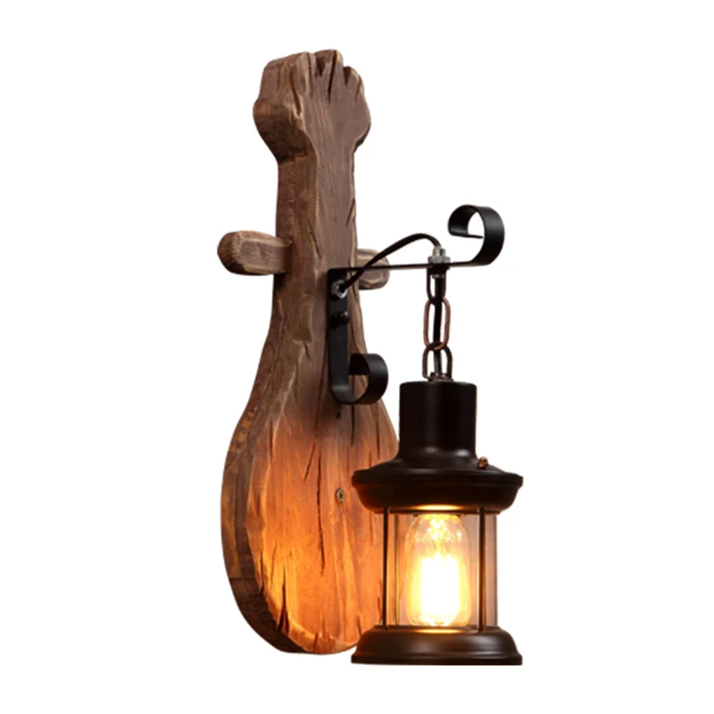 Vintage E27 Wall Lamps Industrial LED Solid Wood Retro Lightings Personality Art Decor Coffee Shop Bar Restaurant Wall Lights
Vintage E27 Wall Lamps Industrial LED Solid Wood Retro Lightings Personality Art Decor Coffee Shop Bar Restaurant Wall Lights