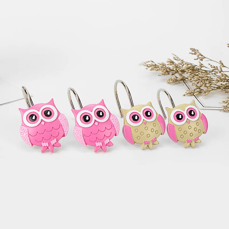XIANMU Cartoon Owl Shape Shower Curtain Hooks Decorative Shower Curtain Hooks for Bathroom, Rustproof Metal Curtain Hooks
XIANMU Cartoon Owl Shape Shower Curtain Hooks Decorative Shower Curtain Hooks for Bathroom, Rustproof Metal Curtain Hooks
