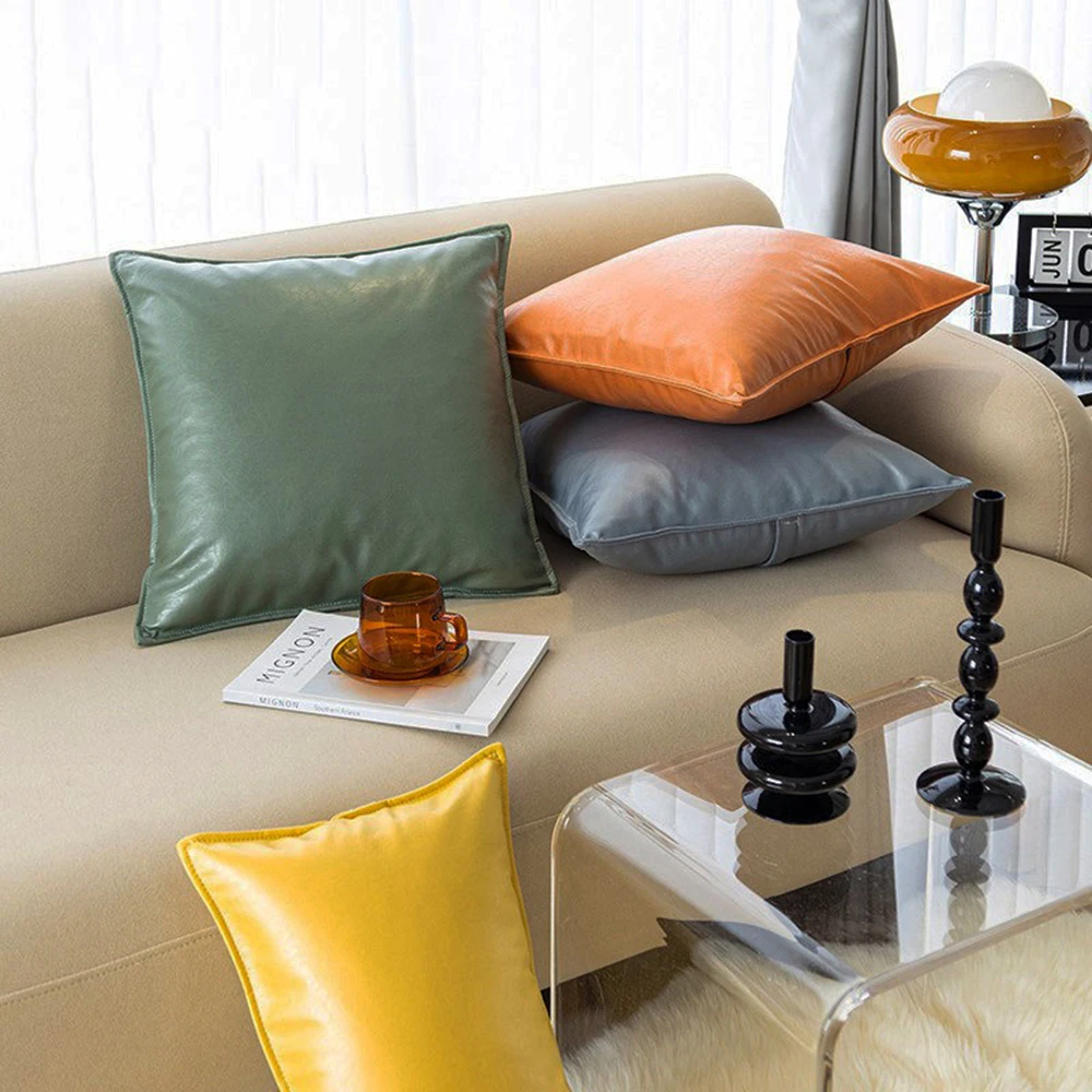 1pc PU Leather Cushion Sofa Settee Armchair Pillow Home Decor Filling Cushions 45x45cm 30x50cm 50x50cm 60X60cm
1pc PU Leather Cushion Sofa Settee Armchair Pillow Home Decor Filling Cushions 45x45cm 30x50cm 50x50cm 60X60cm