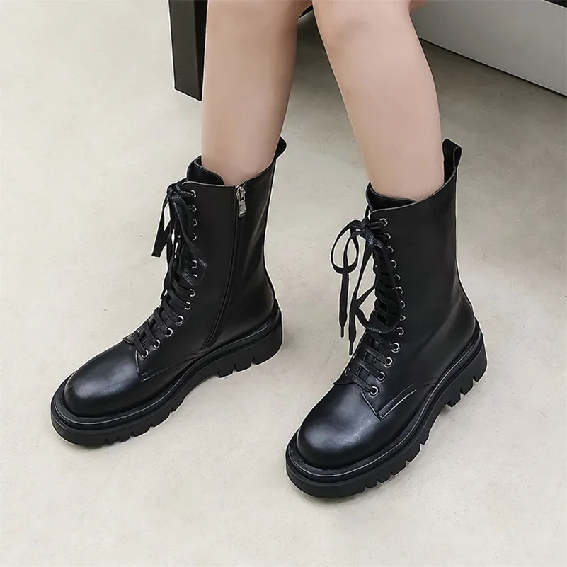 2021 NEW Motorcycle Boots Women Shoes Real Leather Platform High Heel Mid-Calf Boots Zip Lace Up Block Heels Short Boots Lady 40
2021 NEW Motorcycle Boots Women Shoes Real Leather Platform High Heel Mid-Calf Boots Zip Lace Up Block Heels Short Boots Lady 40