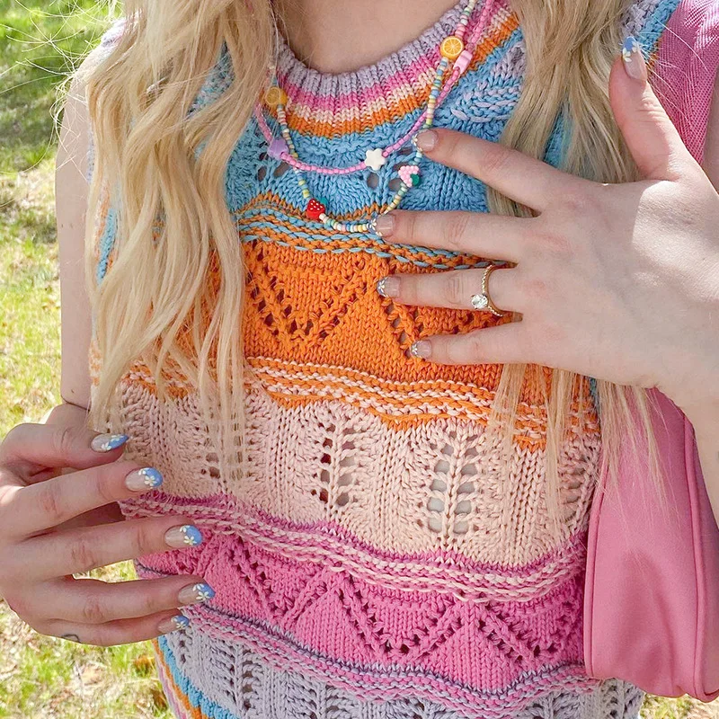 Crop Top Sexy Women Summer Knitted Crochet Top Knit Beach Knitting Halter Cami Tank Crop Top
Crop Top Sexy Women Summer Knitted Crochet Top Knit Beach Knitting Halter Cami Tank Crop Top