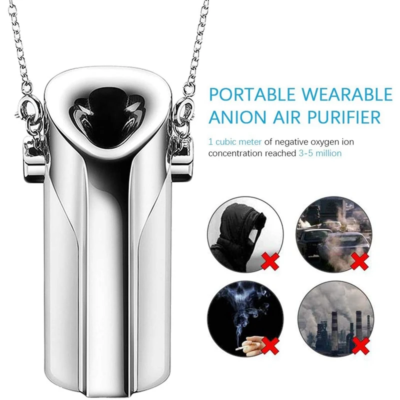 3 Pcs Portable Plastic Air Purifier Negative Ion Air Purifier, 2 Pcs Silver & 1 Pcs White
3 Pcs Portable Plastic Air Purifier Negative Ion Air Purifier, 2 Pcs Silver & 1 Pcs White