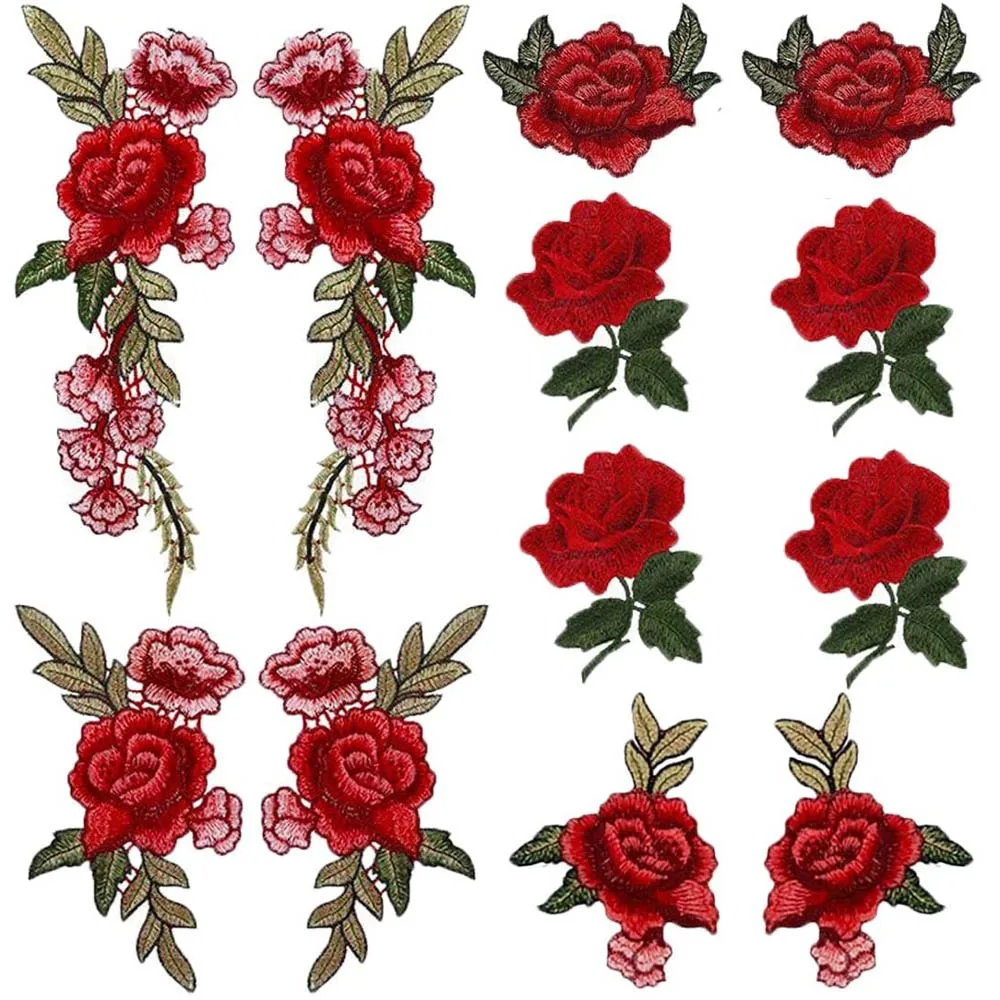 Red Rose Flower Patch Sew On Cloth Badge Embroidered Floral Applique Decorative Patches Scrapbooking
Red Rose Flower Patch Sew On Cloth Badge Embroidered Floral Applique Decorative Patches Scrapbooking