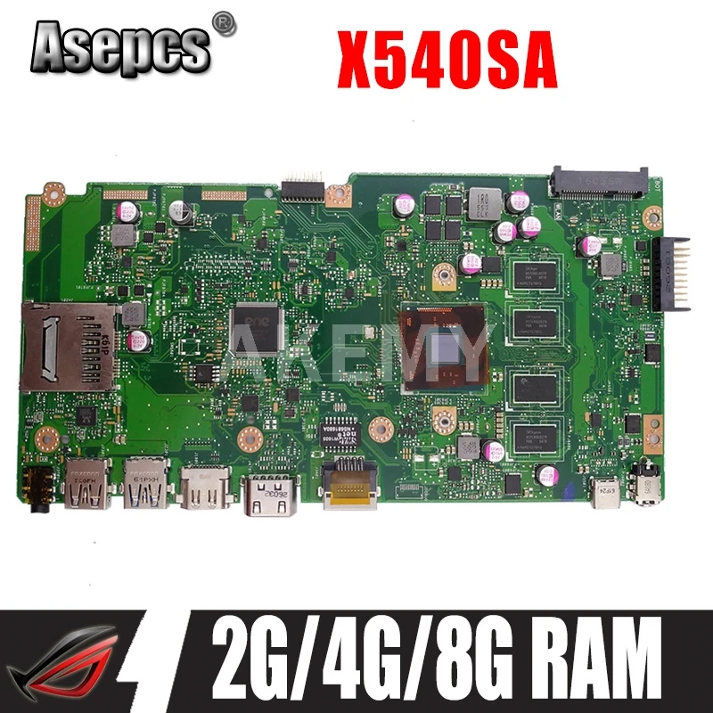 Материнская плата Akemy X540SA для Asus VivoBook F540S X540SA X540S R540S, материнская плата для ноутбука, оригинальный процессор N3710 N3160 N3060 8 ГБ 4 ГБ 2 ГБ
Материнская плата Akemy X540SA для Asus VivoBook F540S X540SA X540S R540S, материнская плата для ноутбука, оригинальный процессор N3710 N3160 N3060 8 ГБ 4 ГБ 2 ГБ