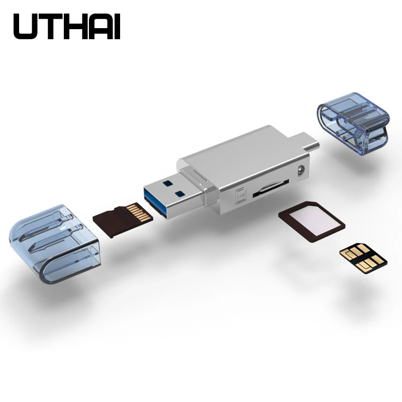 UTHAI D39 для HUAWEI NM кардридер Type-C Micro SD/USB3.0 адаптер Nano карты памяти 128 г 90 МБ/с./с чтение