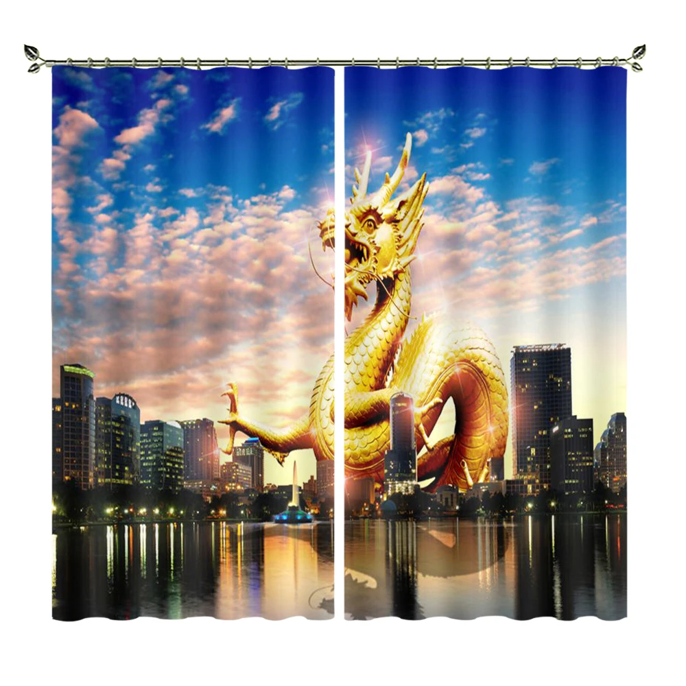 City Golden Dragon Clear Digital Printed Curtain Finished Physical High-precision Material Personality Pattern
City Golden Dragon Clear Digital Printed Curtain Finished Physical High-precision Material Personality Pattern